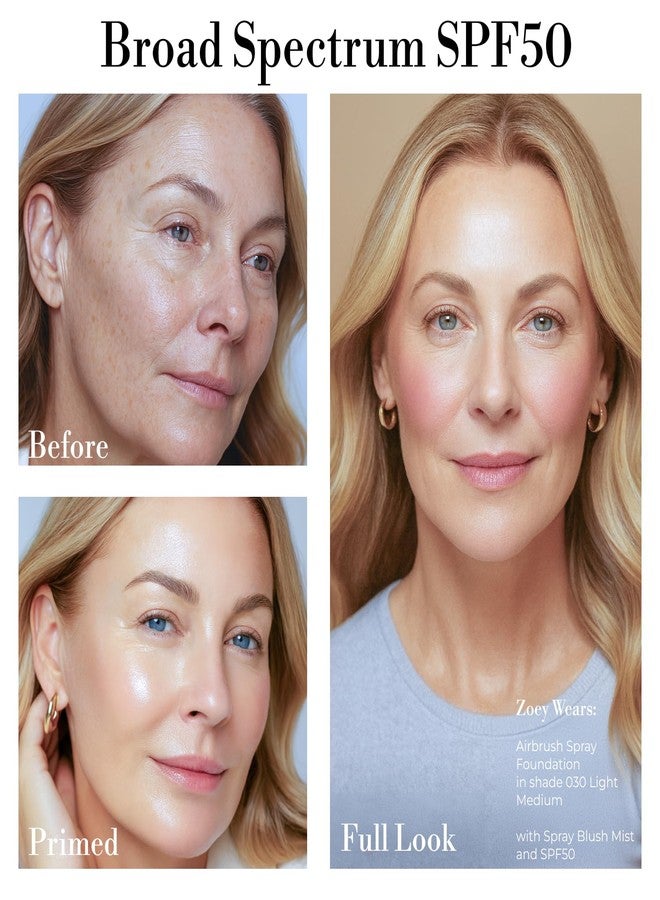 Luminess Makeup Primer & Broad Spectrum Sunscreen SPF 50 - Primer for Face Before Makeup with Sun Protection, Lightweight, Non-Greasy, Travel Size, Enriched with Vitamin E, For All Skin Types - Image 2